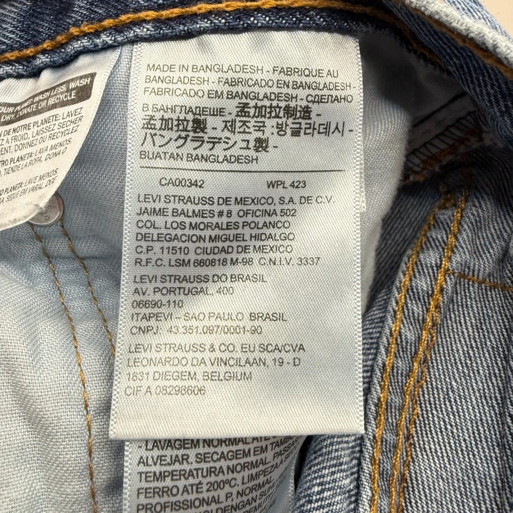 Levis 541 Athletic Taper‎ Mens Blue Medium Wash Denim Jeans 40x30 18181-0334